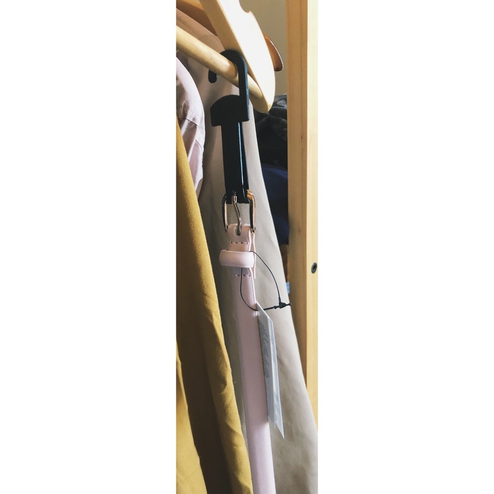 Light Pink Faux Leather Belt